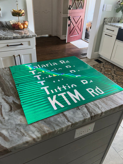 Custom Reflective Street Sign – Happy Camper Edition