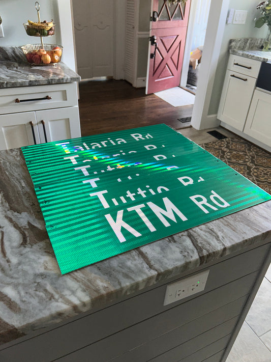 Custom Reflective Street Sign - Motosigns Edition